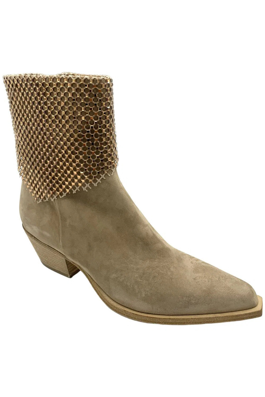 Donald Pliner Women's Ulysses Suede Ankle Boots Taupe - Medium